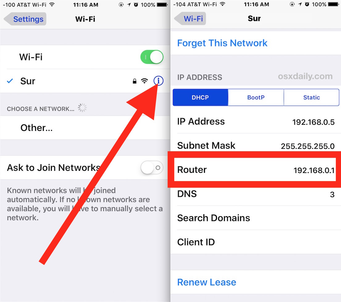 iphone block ip address